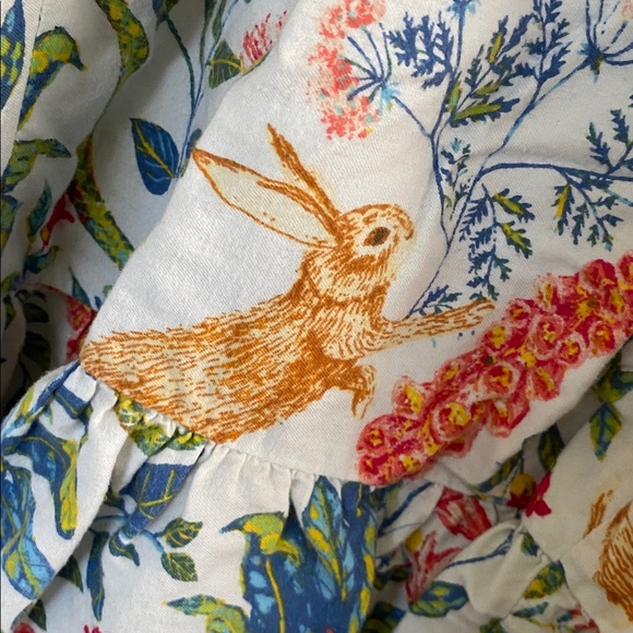 Super fun Kelly Louise Judd x Anthro whimsical flannel sleep mini dress size MP. - Picture 4 of 4